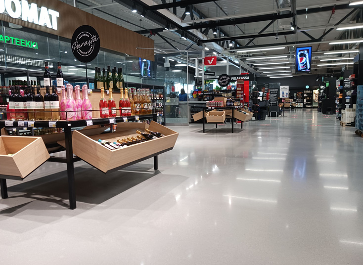 Grocery & Retail concrete flooring