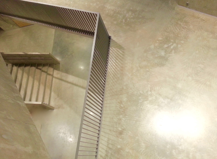 Education concrete flooring